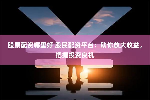 股票配资哪里好 股民配资平台：助你放大收益，把握投资良机