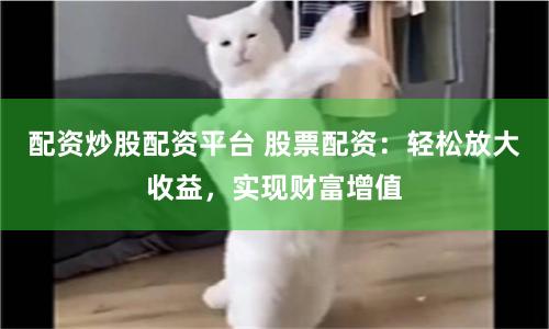 配资炒股配资平台 股票配资：轻松放大收益，实现财富增值